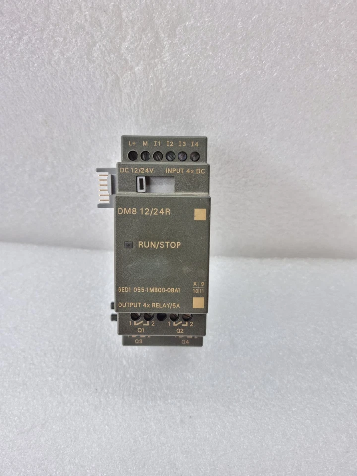 SIEMENS 6ED1055-1MB00-0BA1 DM8 12/24R 12/24VDC LOGO EXPANSION MODULE